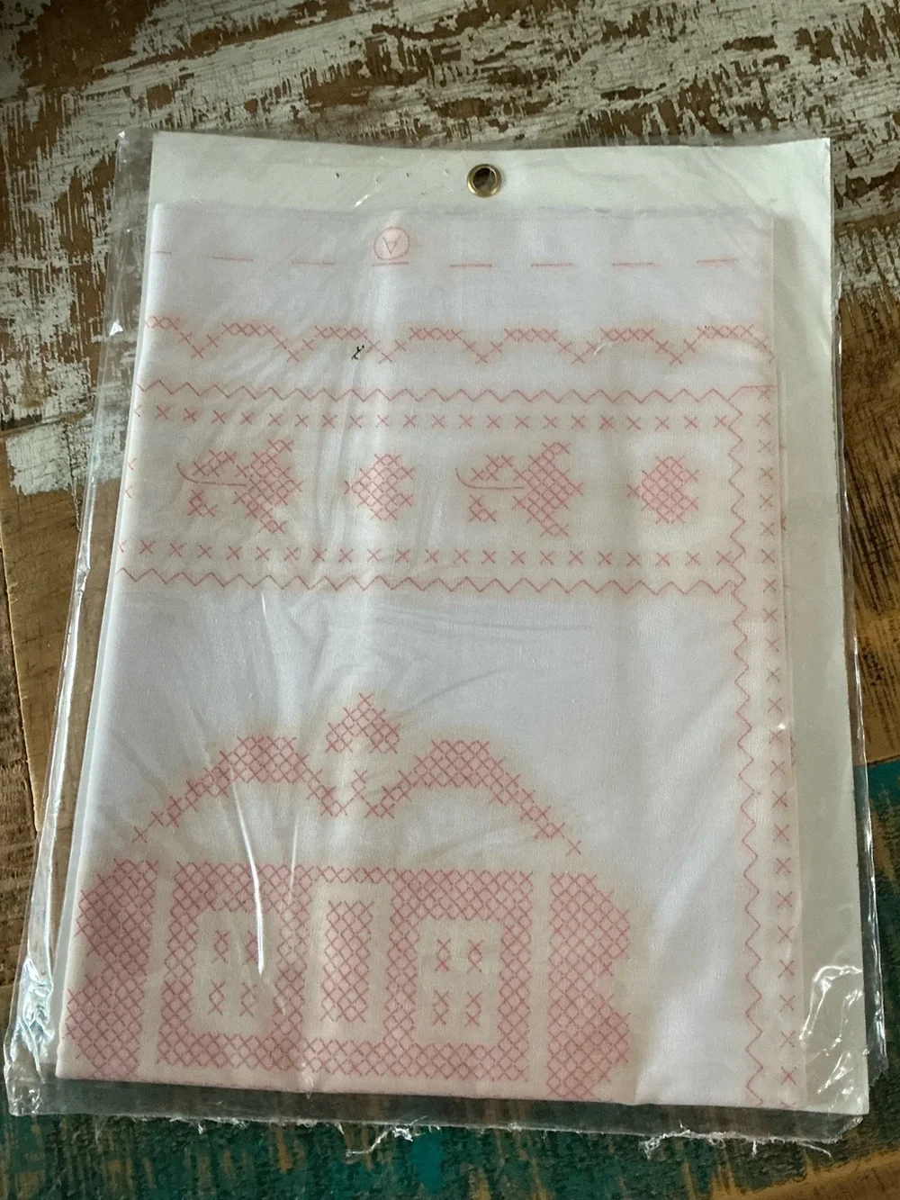 Vintage stamped Quilt Blocks Embroidery Kit